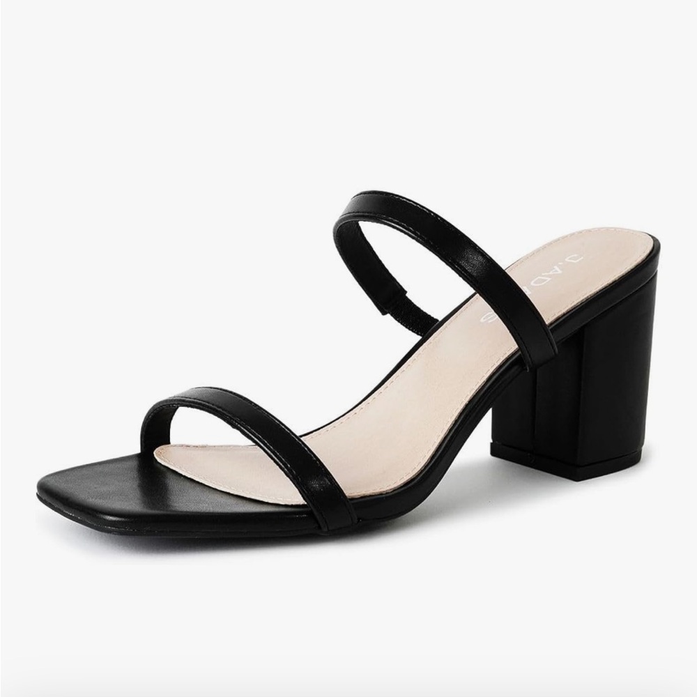 Elegant Black Women's Block Heels